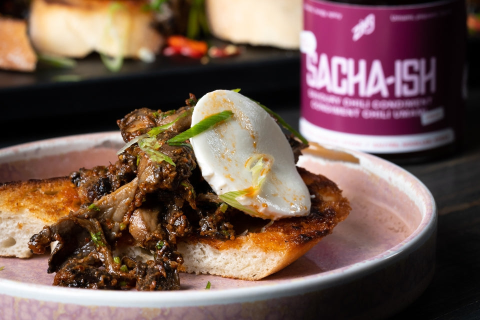 Spicy Mushroom Toast