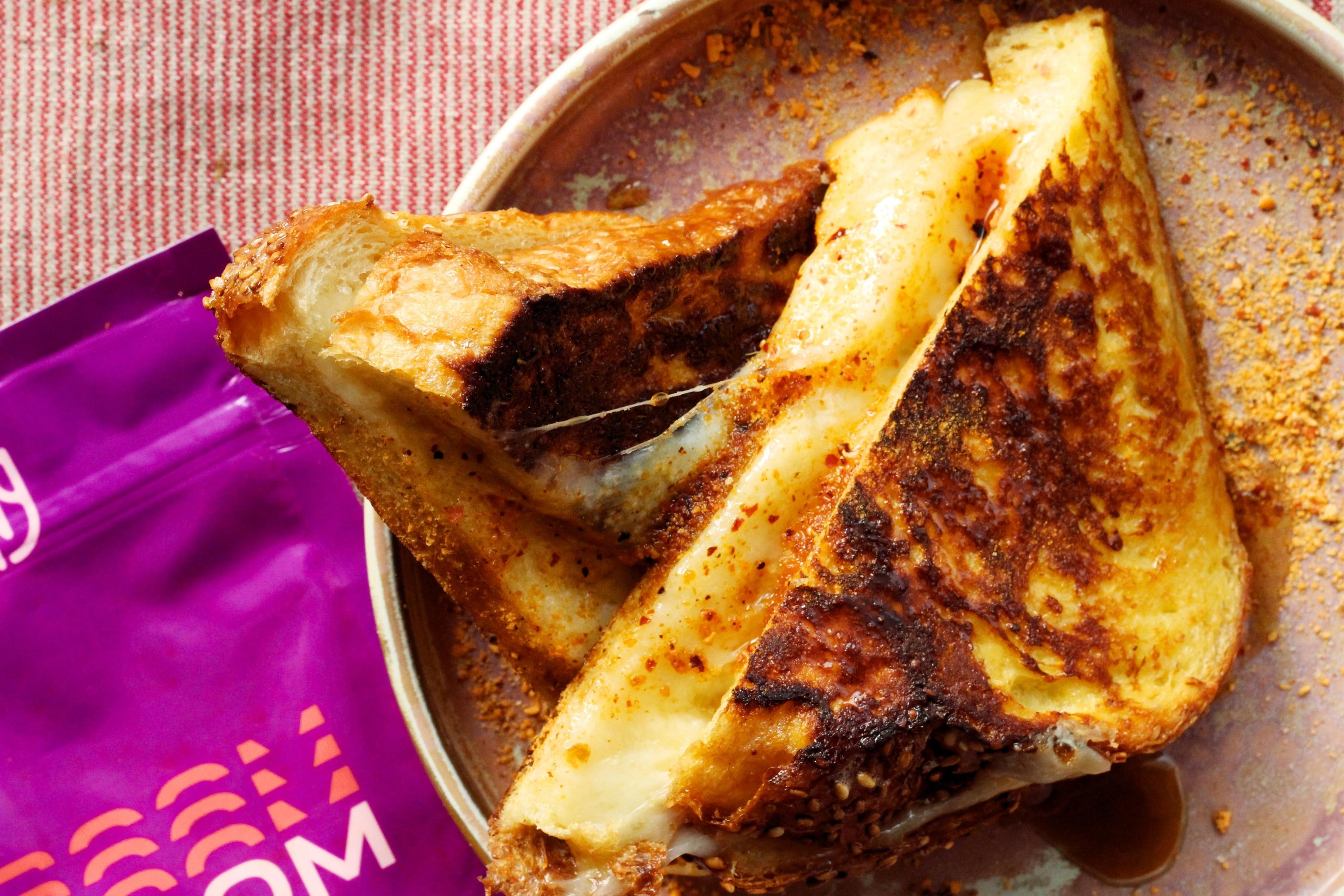 Chili Cheese Stuffed French Toast