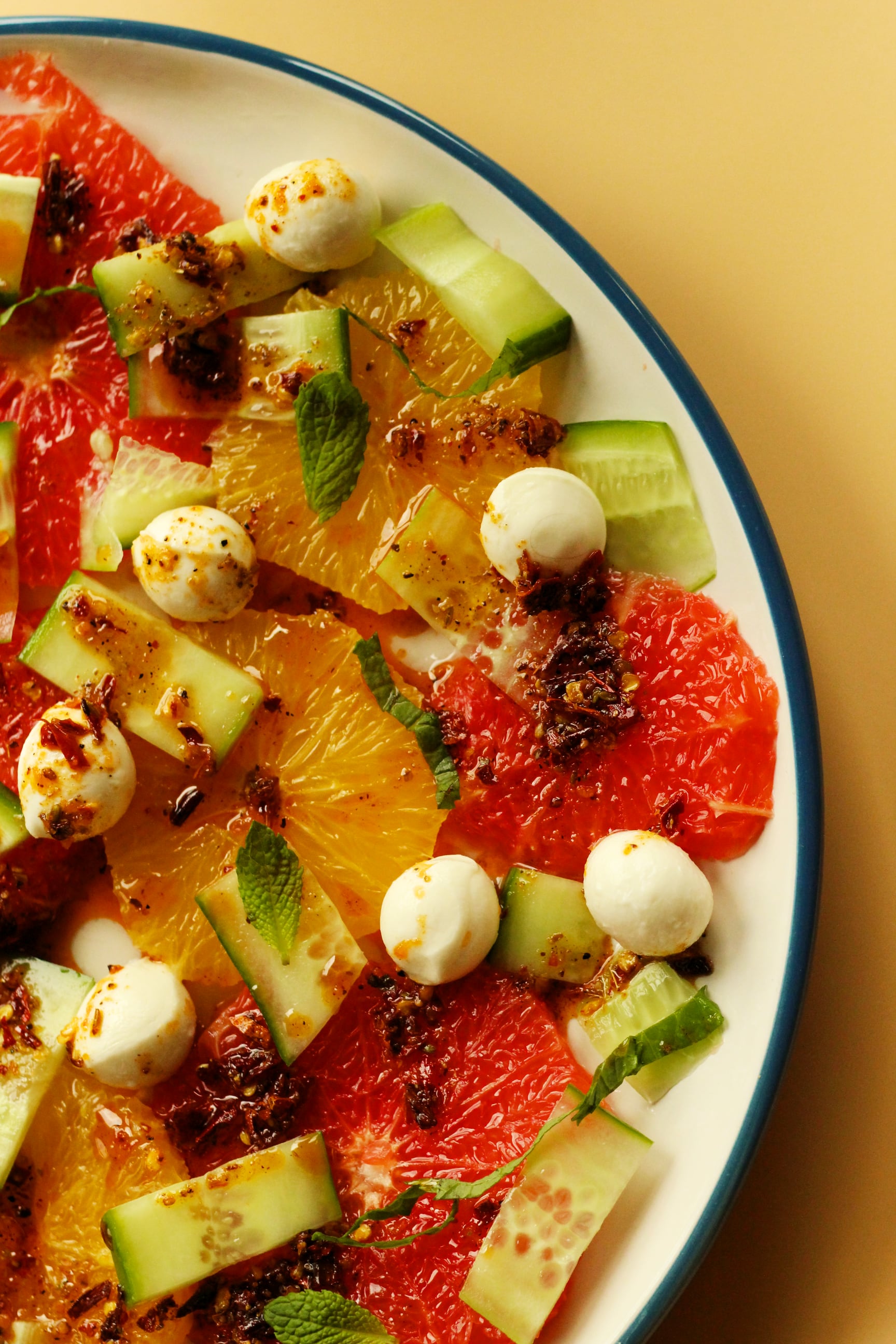 Cucumber, Citrus and Bocconcini Salad