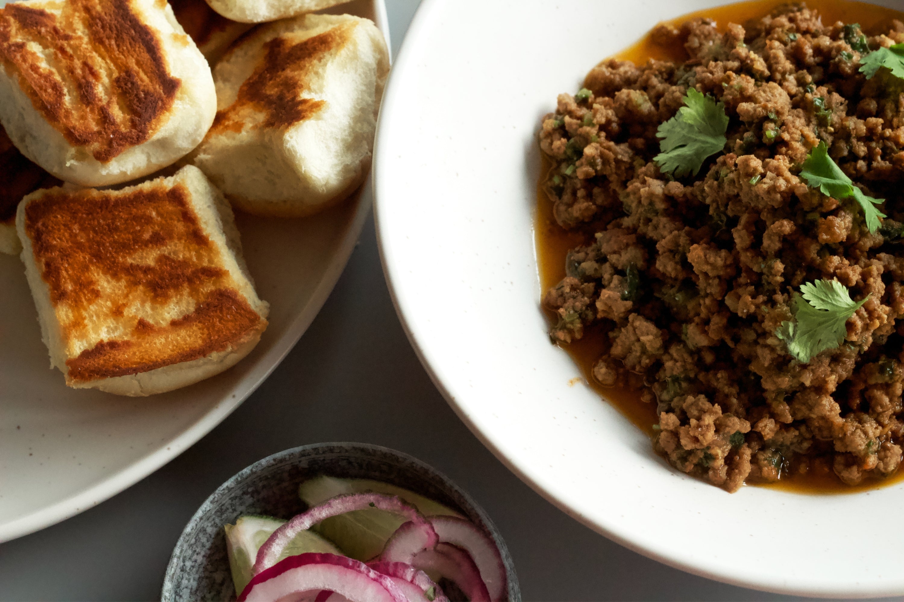 15 Minute Kheema Pav Sloppy Joes