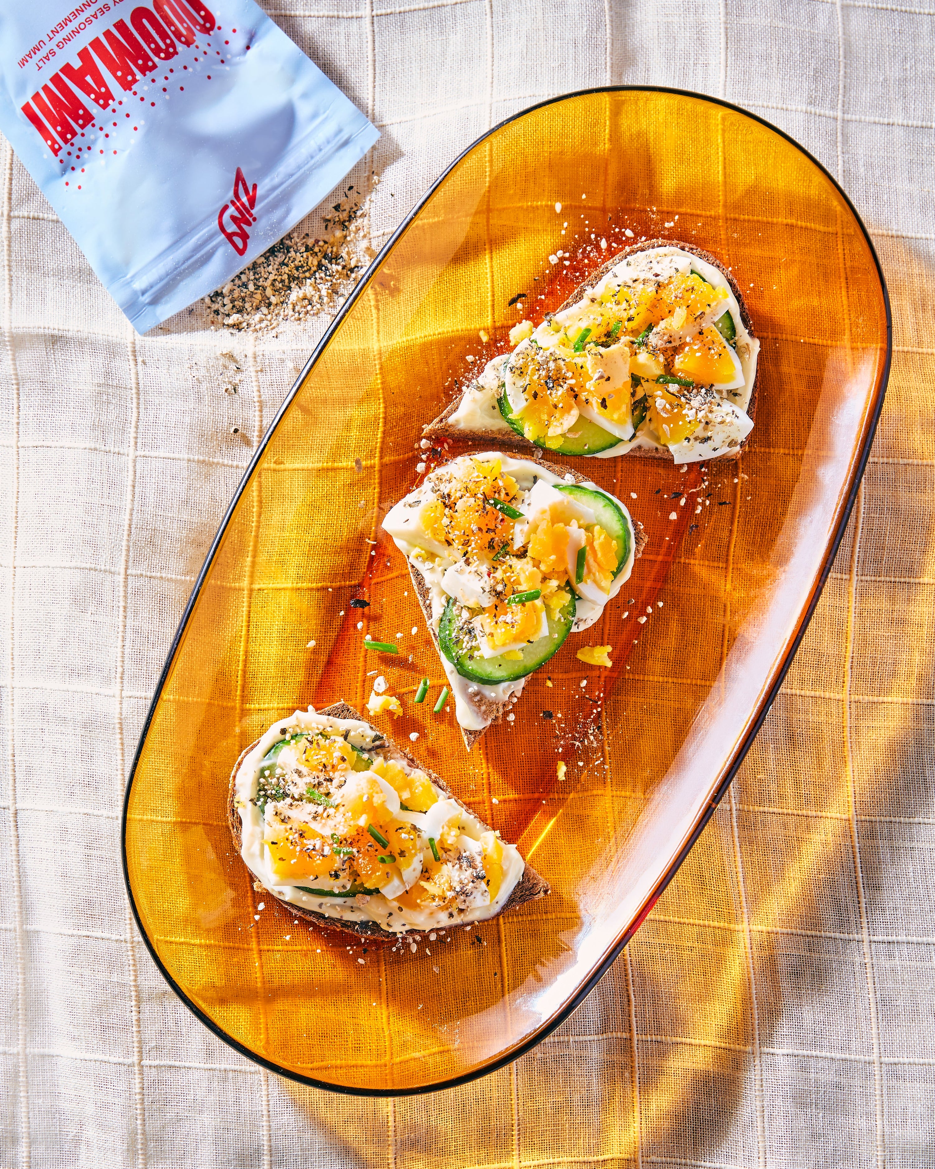 Ooomami Egg Salad Open Sandwich