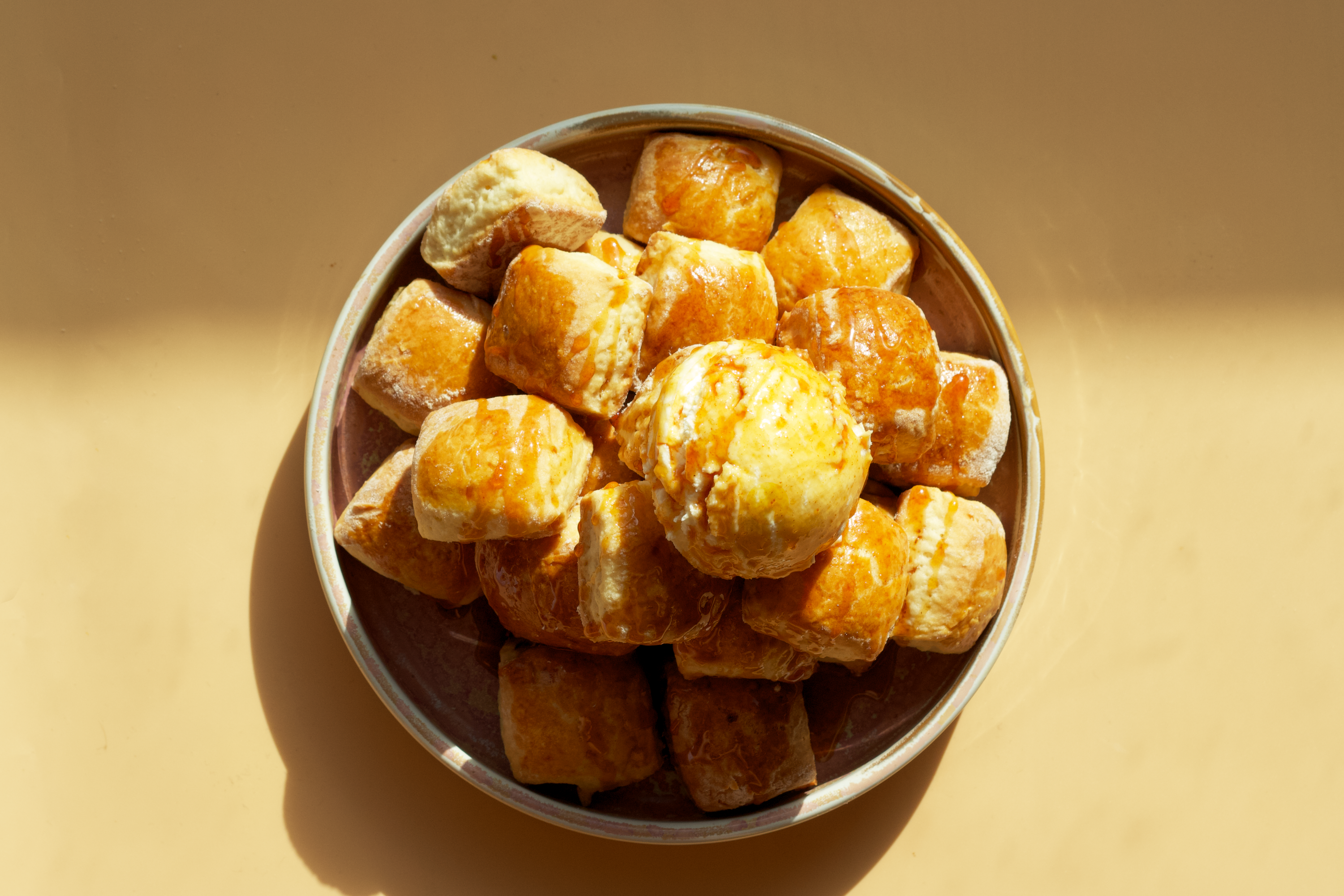 Mini Scones with Hot Honey