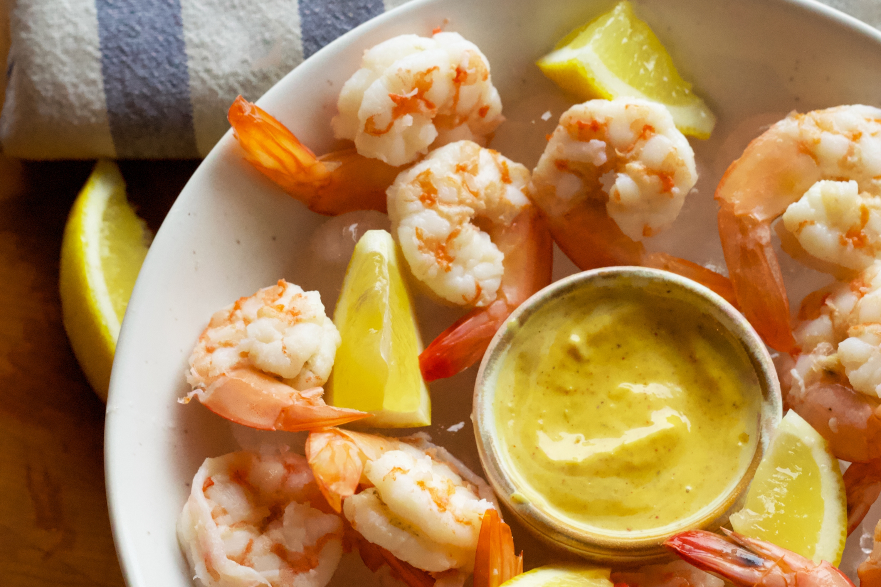 Shrimp Cocktail with Lemon Garlic Sauce