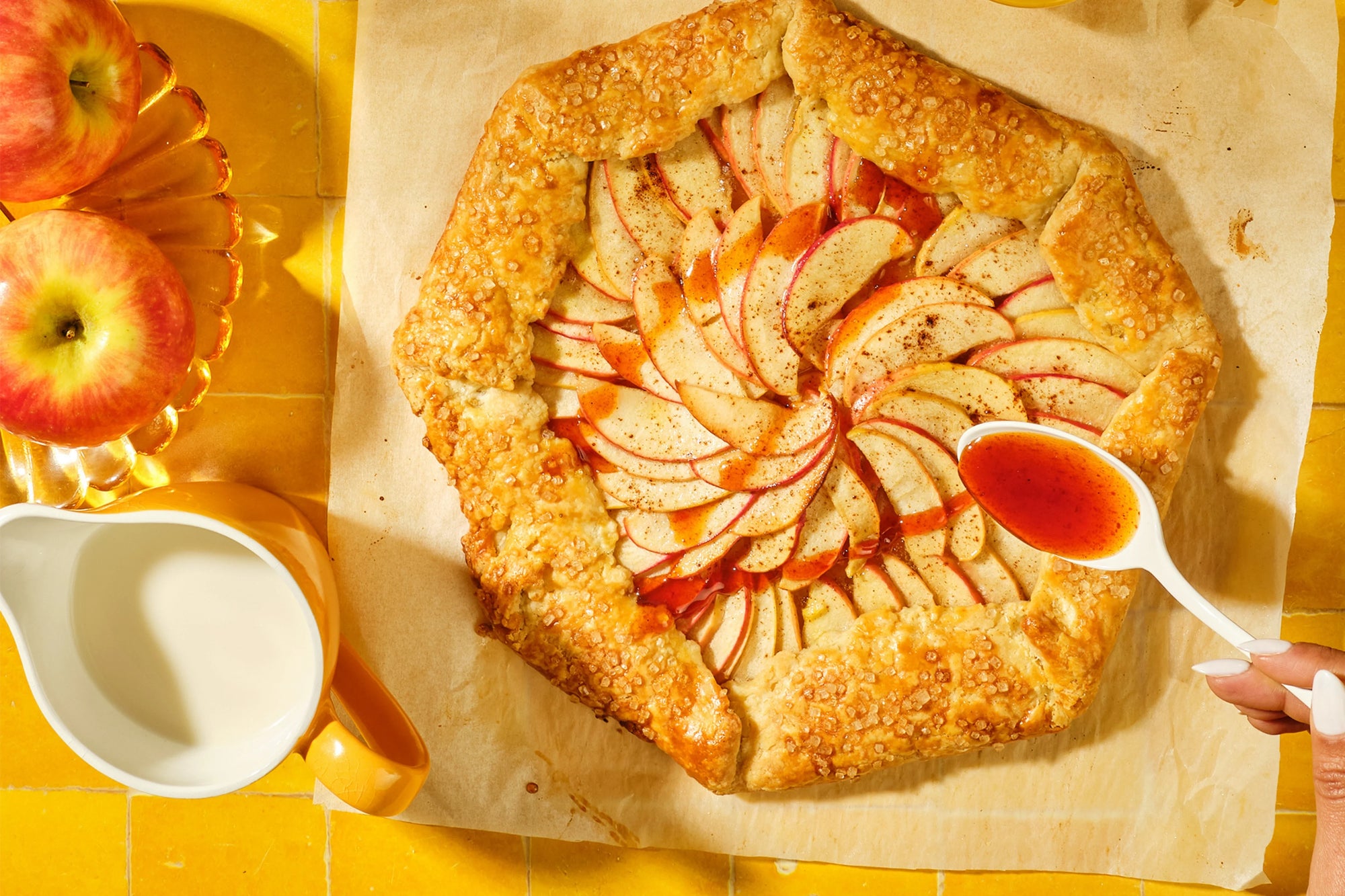 Easy Apple Galette with Buzz Hot Honey – No Spices Needed