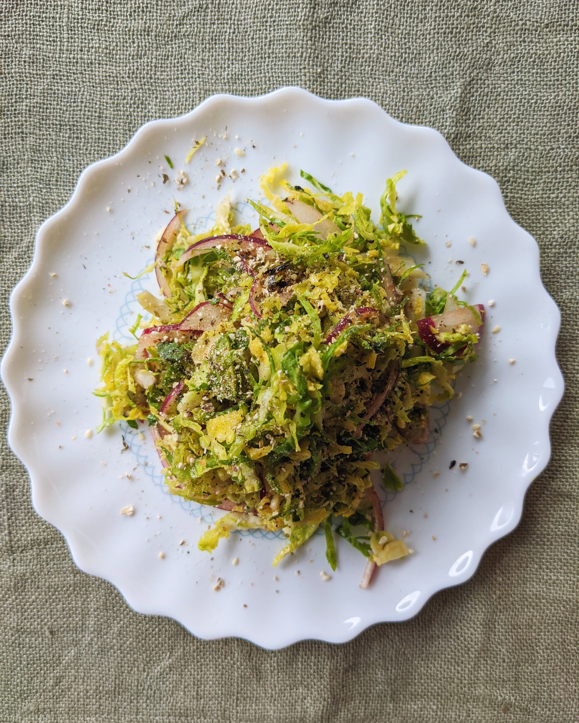 Shredded Brussels Sprouts Salad