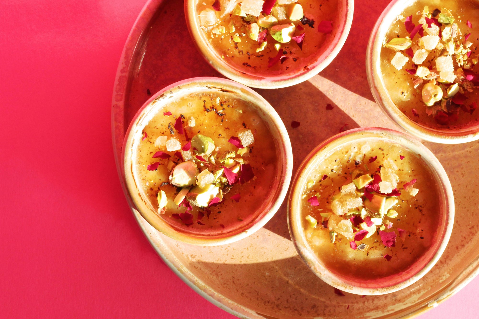 Kheer Brûlée with Buzz Hot Honey
