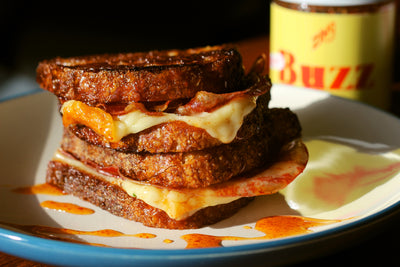 Hot Honey and Prosciutto Grilled Cheese