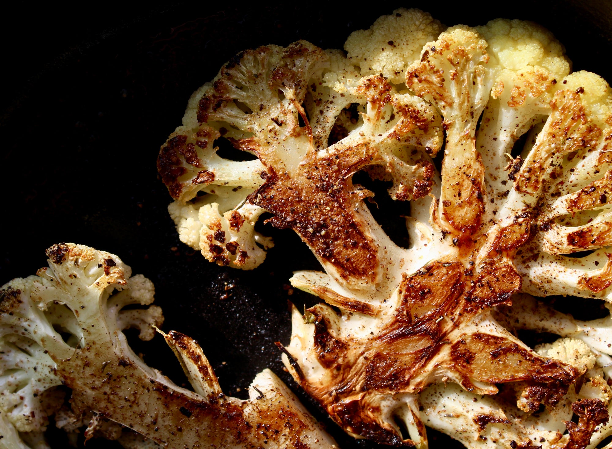 Blackened Cauliflower Steak with Celery Salad