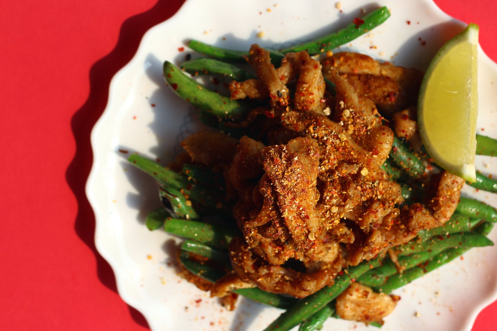 Chicken and Green Beans Stir Fry with Mala
