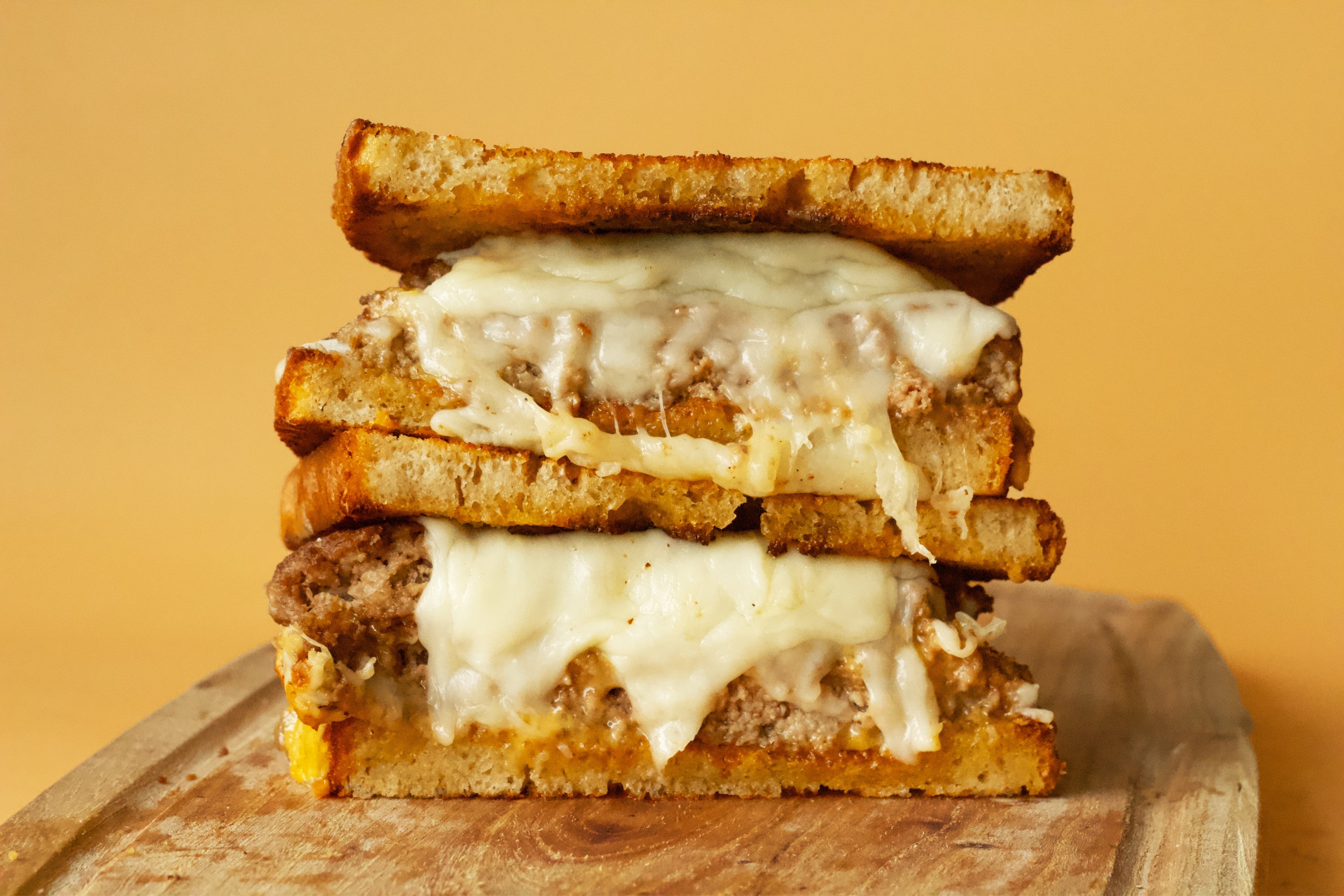 Spicy Garlic Patty Melt