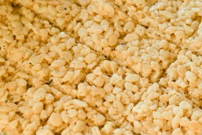 Earl Grey Rice Krispie Squares