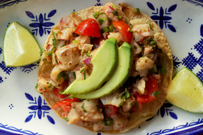 Spicy Ceviche Tostada