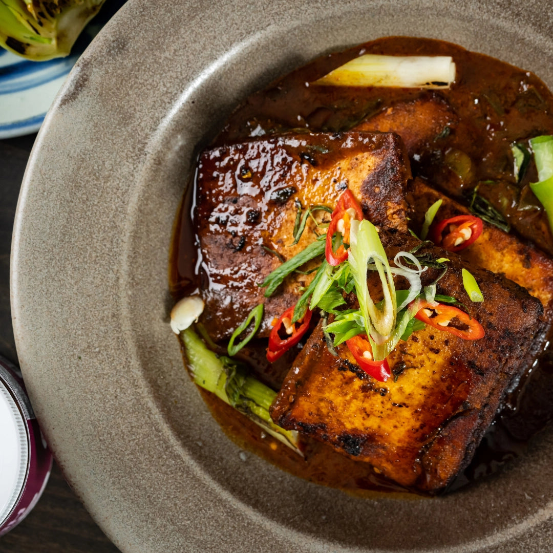 Chili tofu made with Sacha-ish Umami Chili Miso