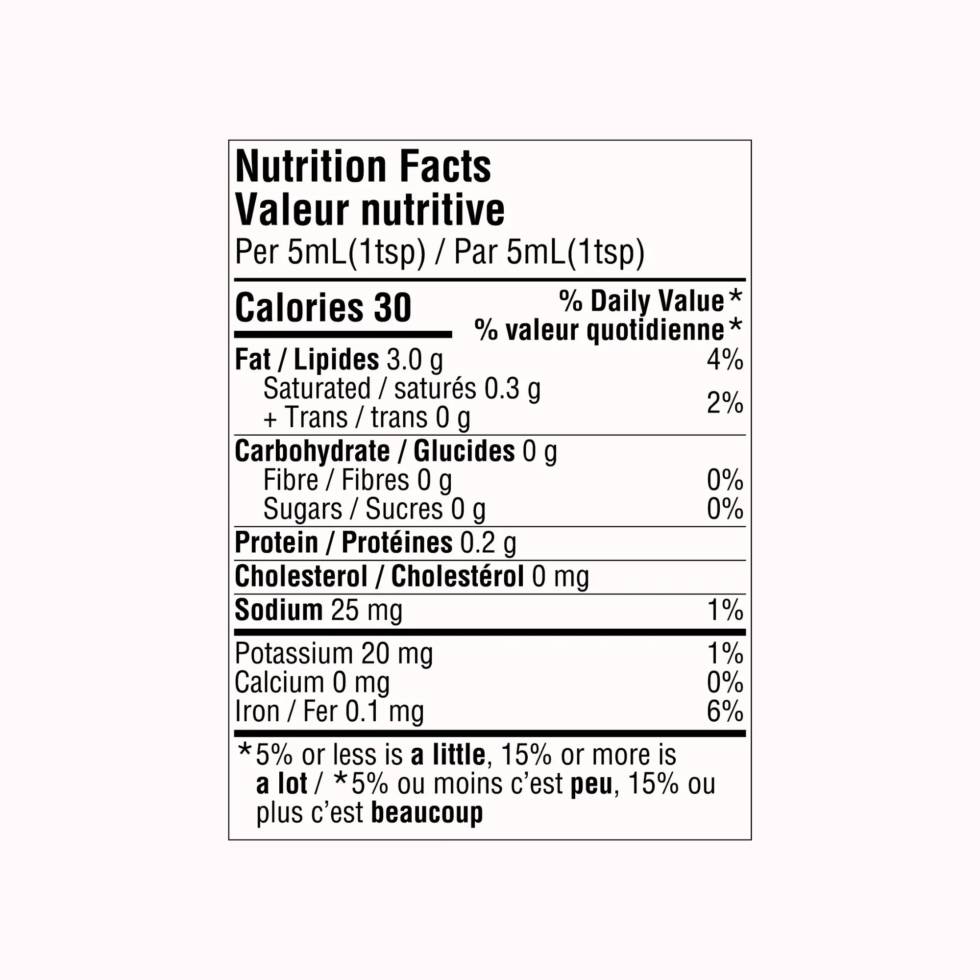 Nutrition Facts for Hakka-ish Garlic Chili Crunch