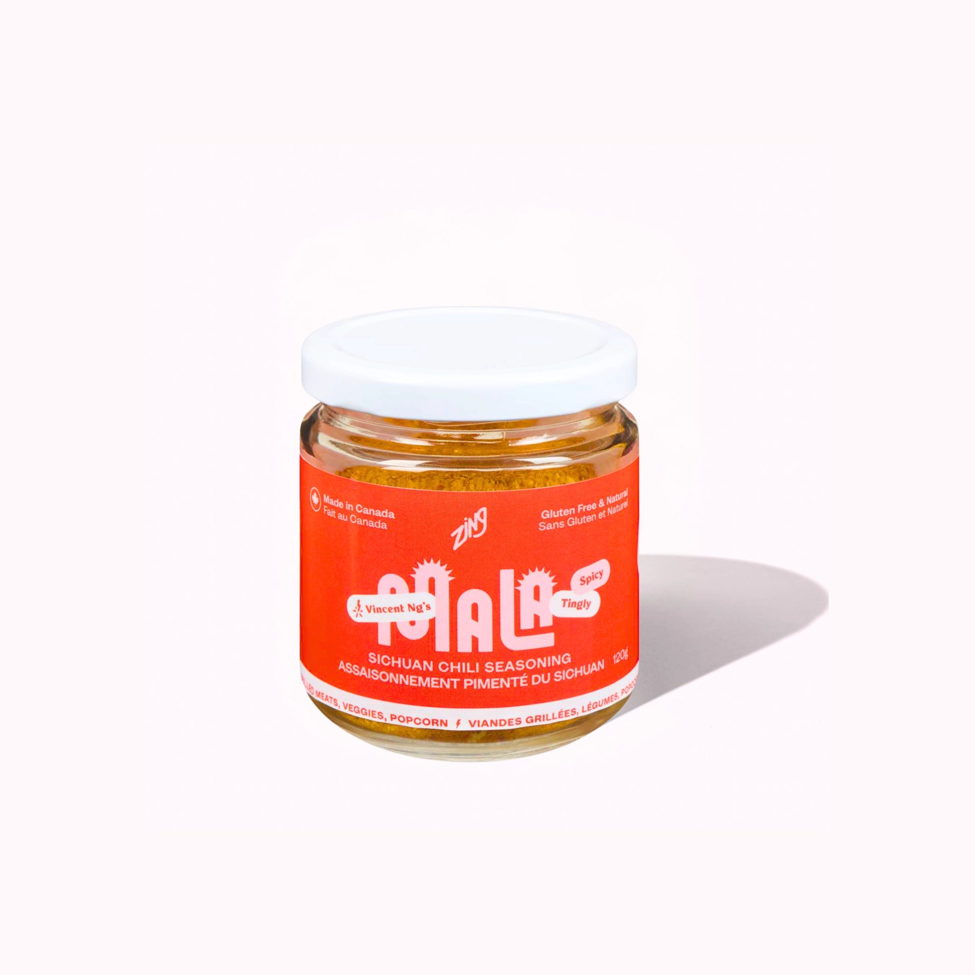 Zing Vincent Ng’s Mala Sichuan Chili Seasoning 120 g jar