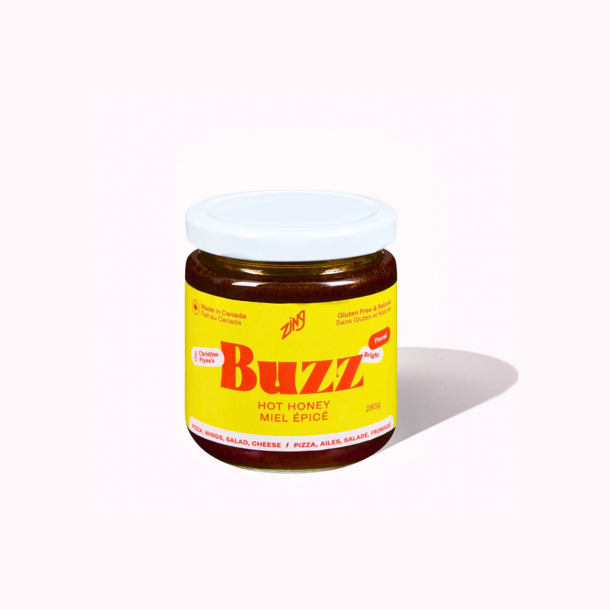 Zing Buzz Canadian Hot Honey 285 g jar