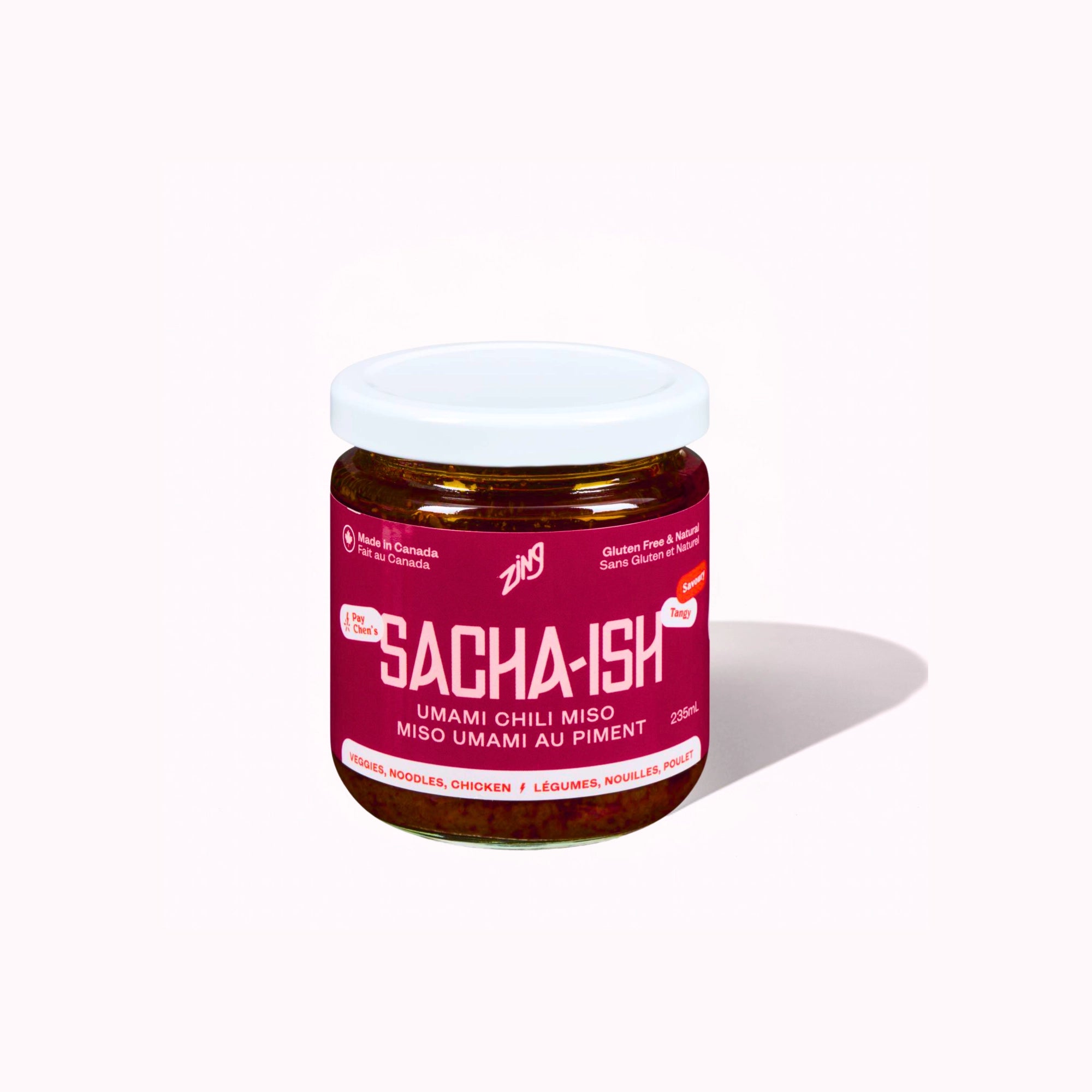 Zing Pay Chen’s Sacha-ish Umami Chili Miso 235 mL jar